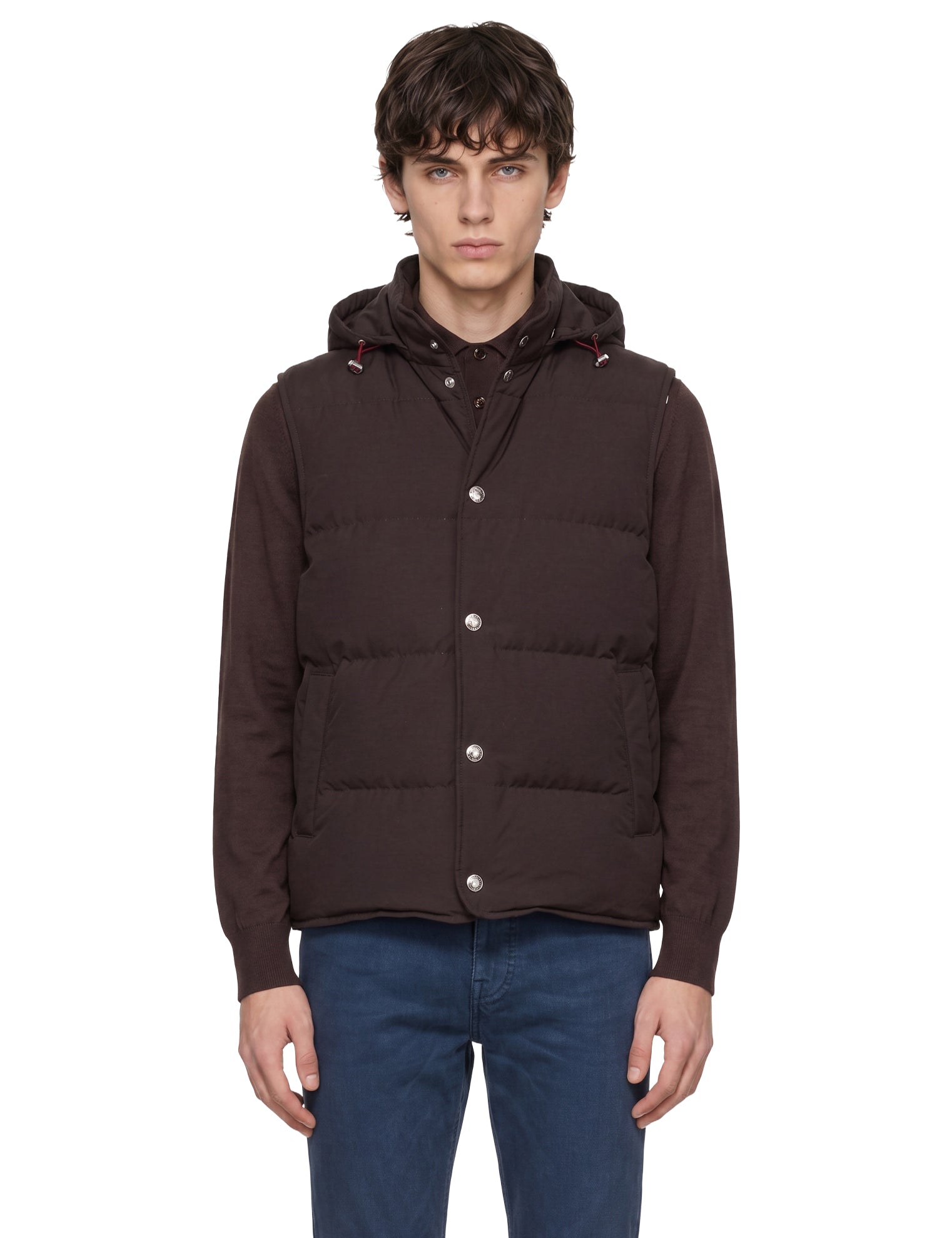 Gilet cappuccio staccabile 