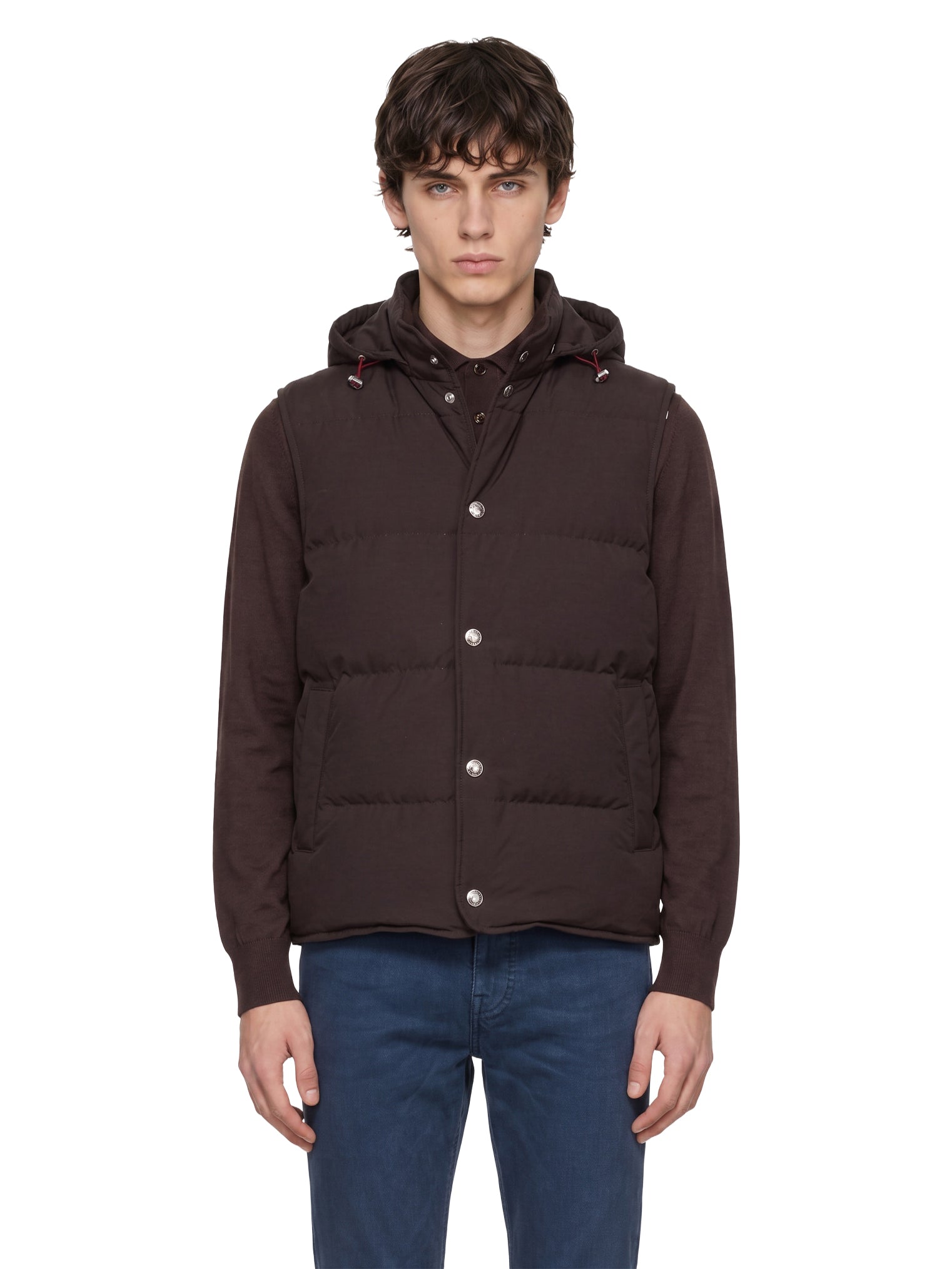 Gilet cappuccio staccabile 