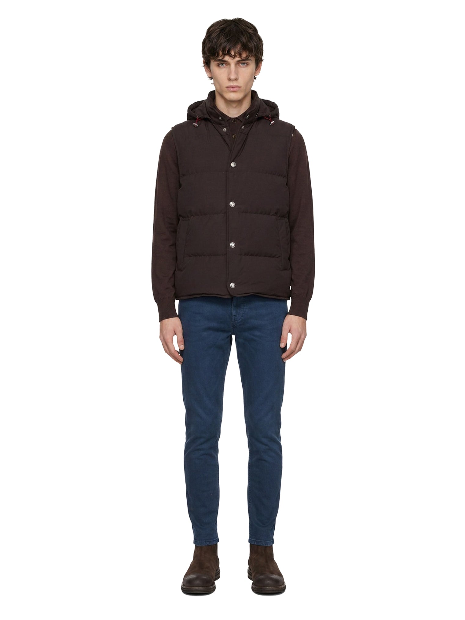 Gilet cappuccio staccabile 
