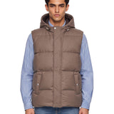 Gilet imbottito in beige 