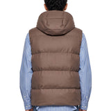 Gilet imbottito in beige 