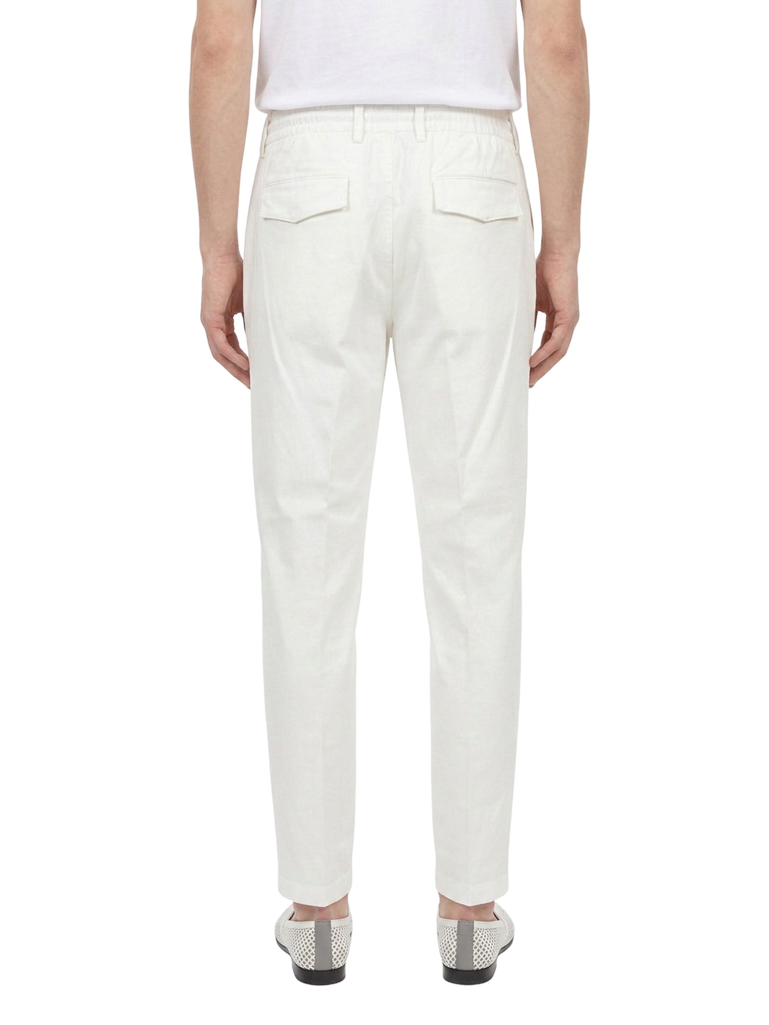 Pantalone jogger in bianco 