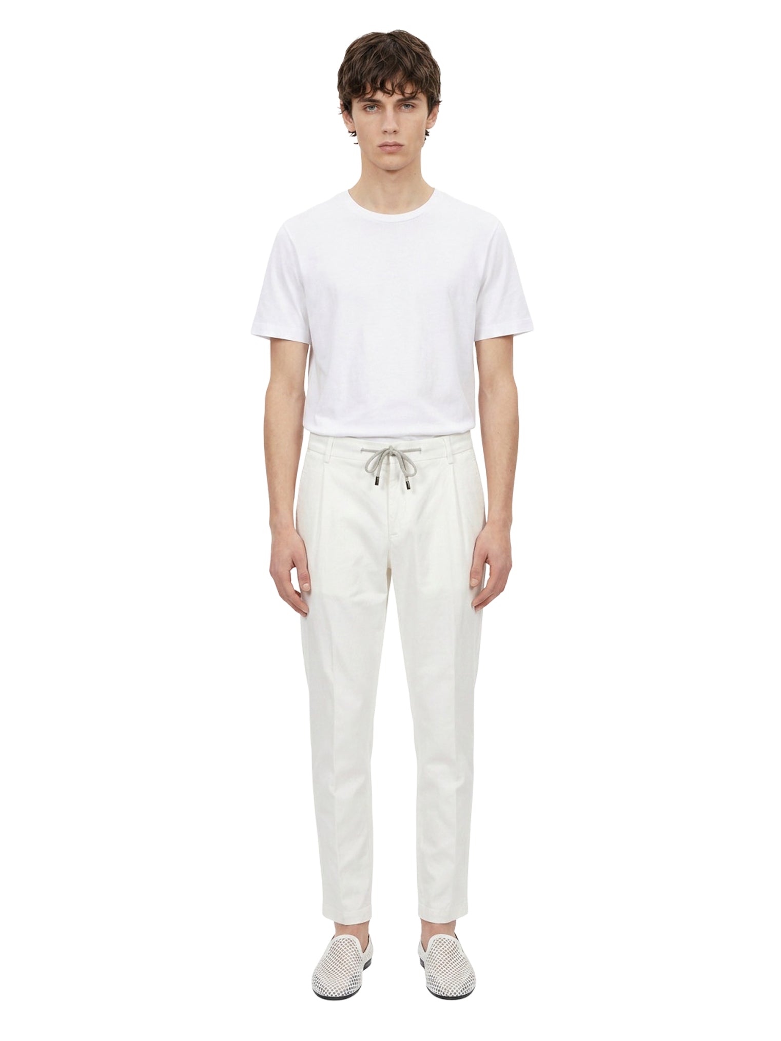 Pantalone jogger in bianco 