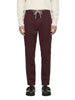 Pantaloni jogger in marrone