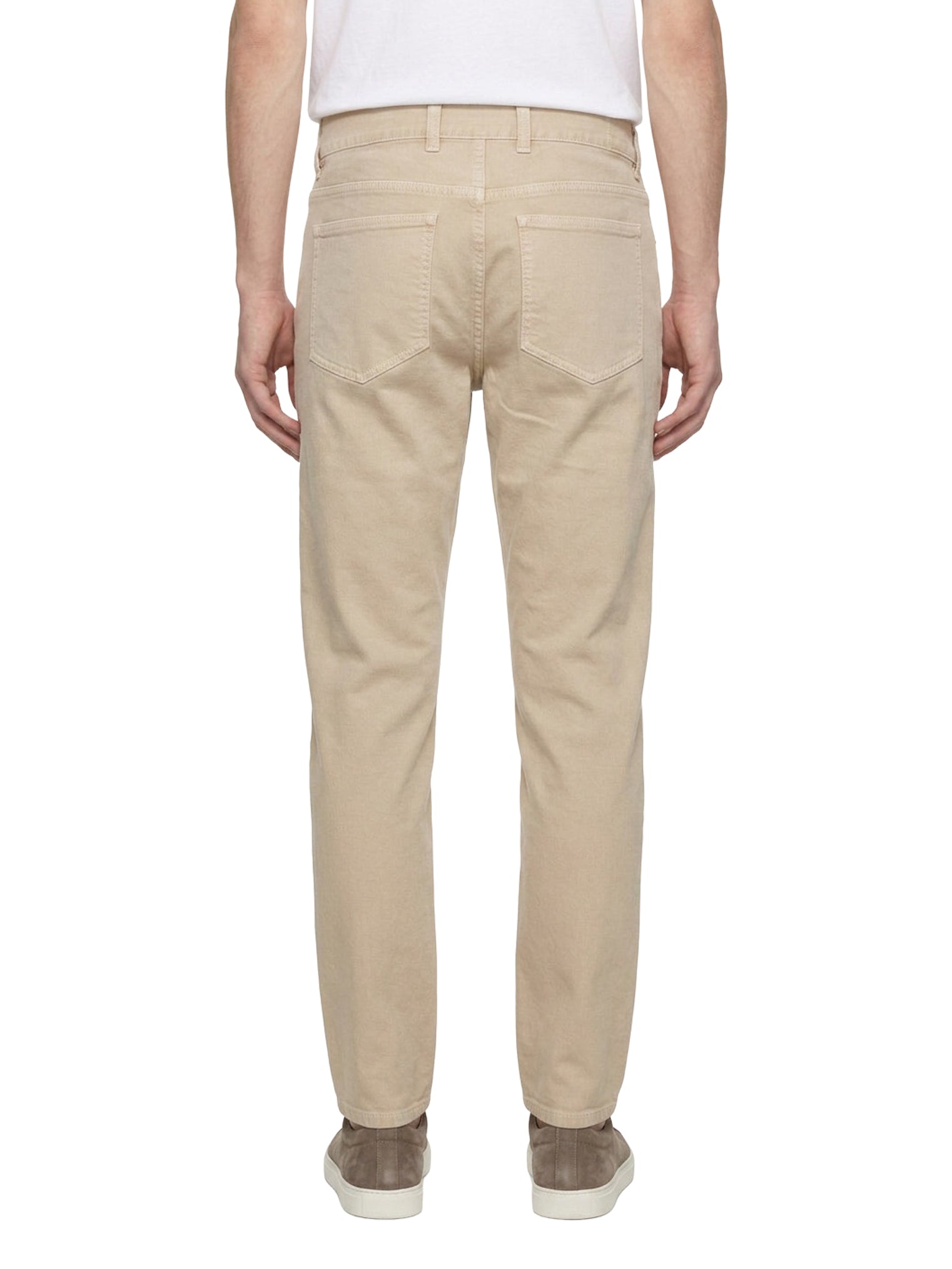 Pantaloni cinque tasche in beige 