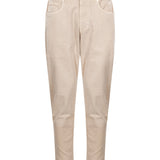 Pantaloni cinque tasche in beige 