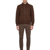 Pantaloni cinque tasche in marrone 