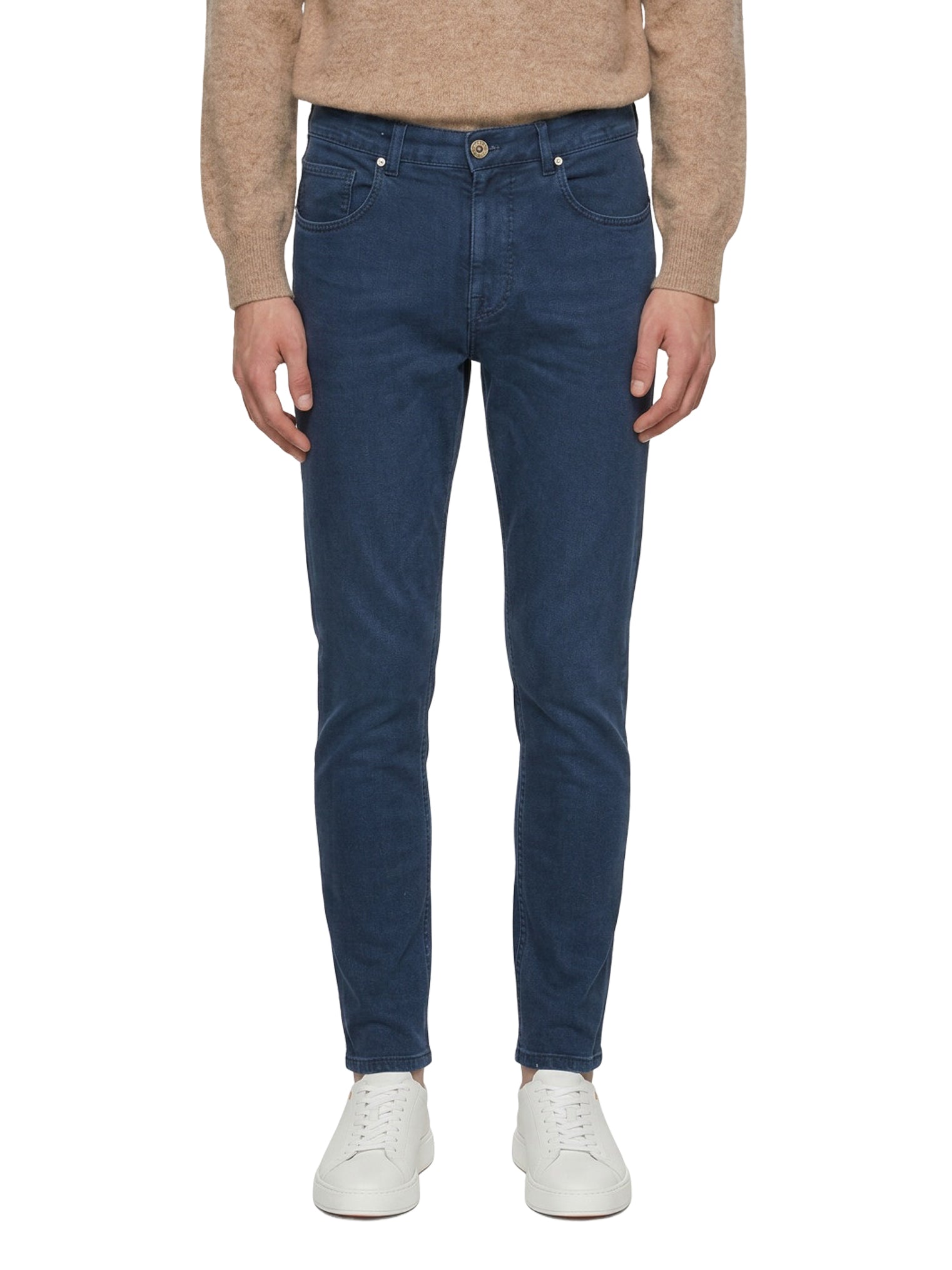 Pantaloni cinque tasche in blu 