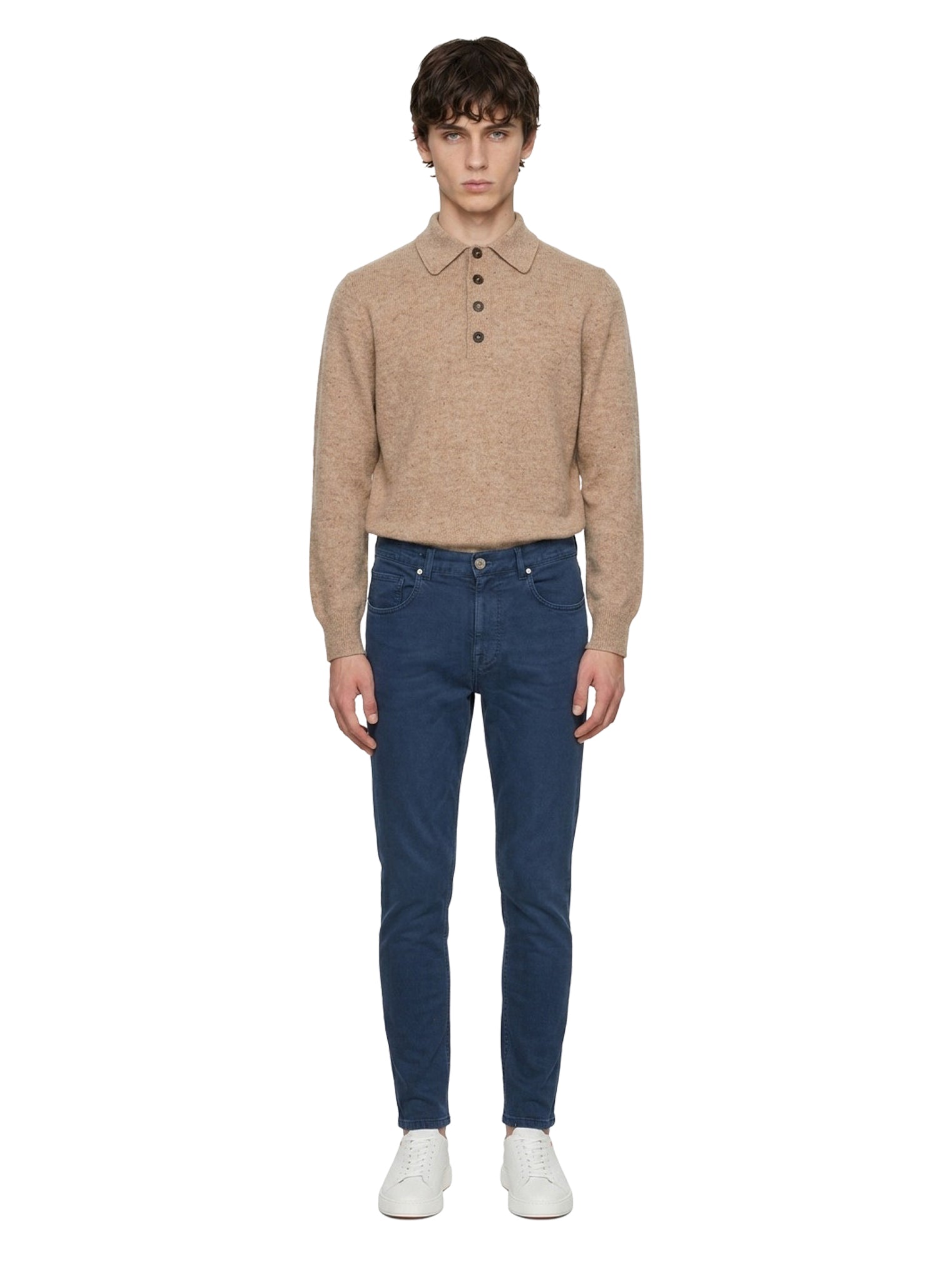 Pantaloni cinque tasche in blu 