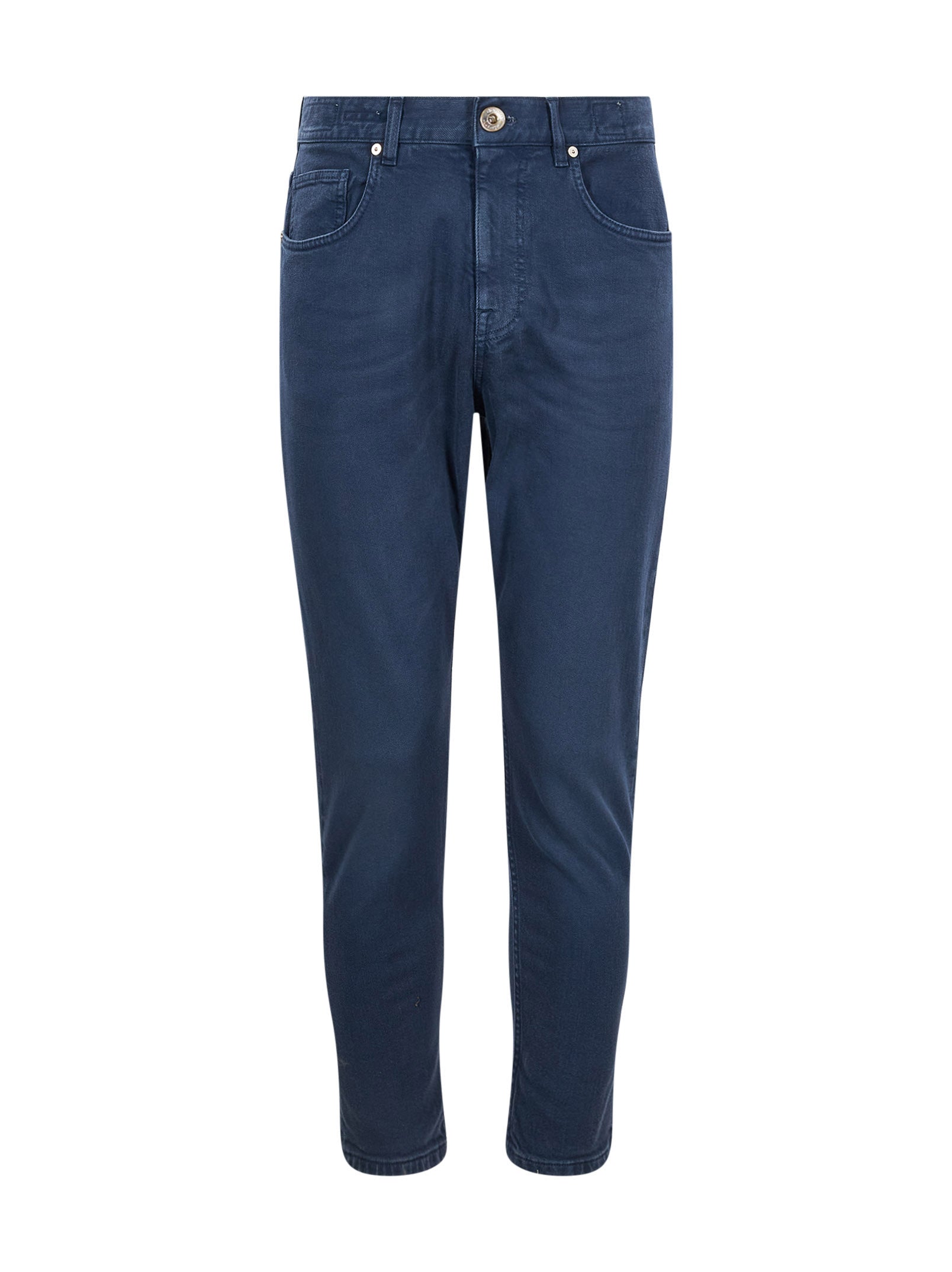 Pantaloni cinque tasche in blu 