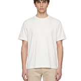 T-shirt girocollo in bianco 