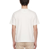 T-shirt girocollo in bianco 