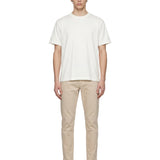T-shirt girocollo in bianco 
