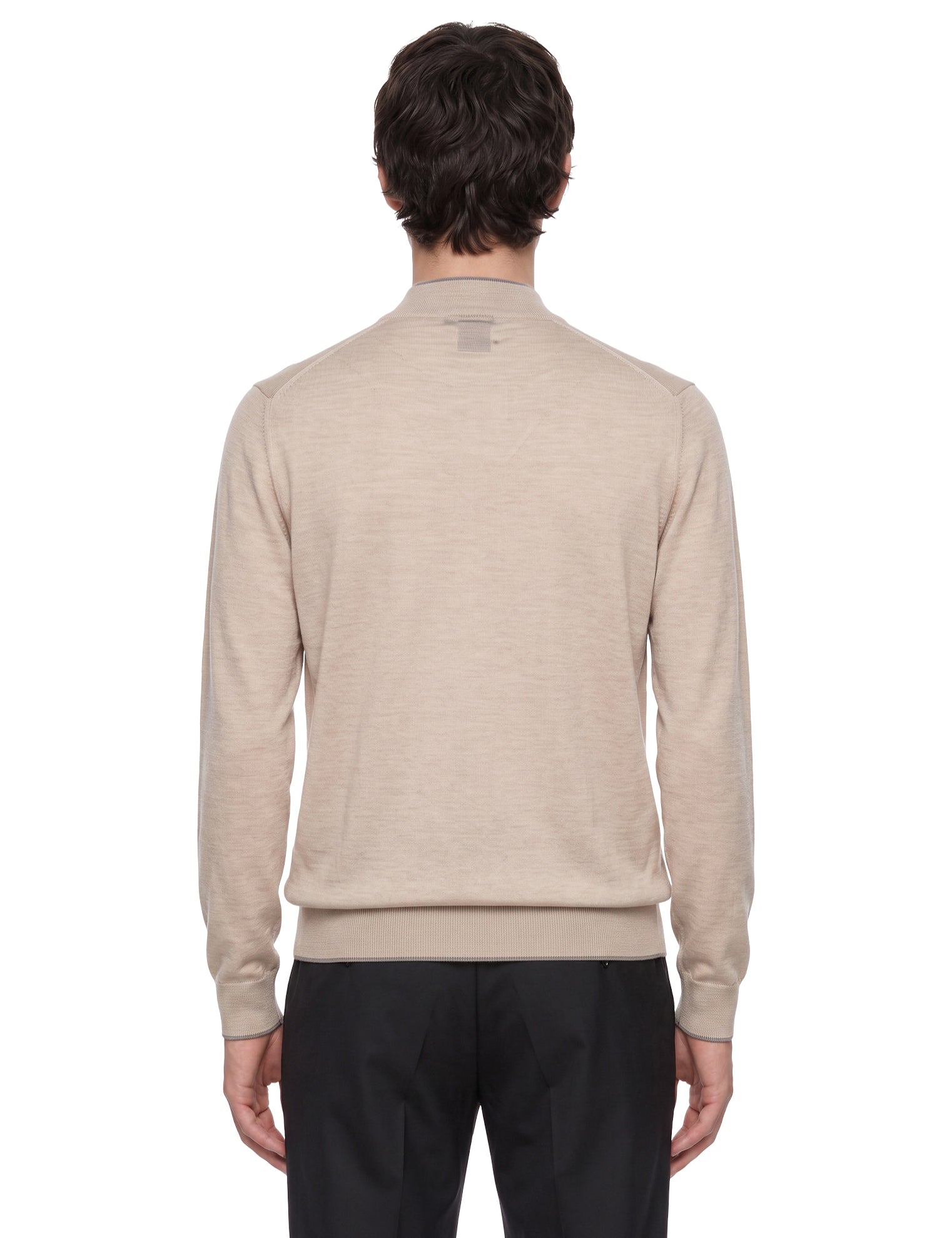 Maglia girocollo in beige 