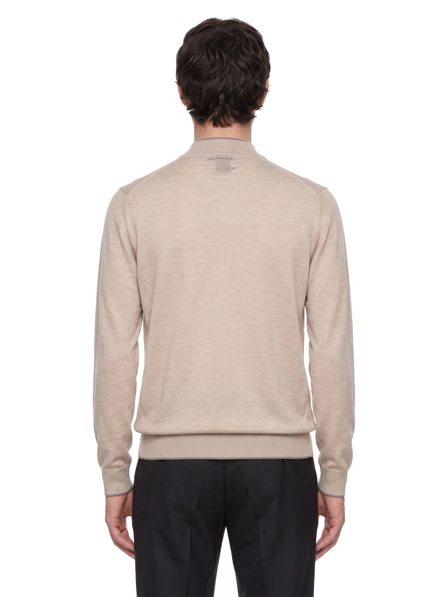 Maglia girocollo in beige 