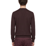 Maglia girocollo in marrone 