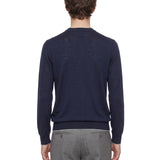 Maglia girocollo in blu 