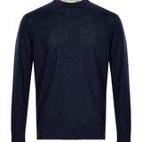 Maglia girocollo in blu 