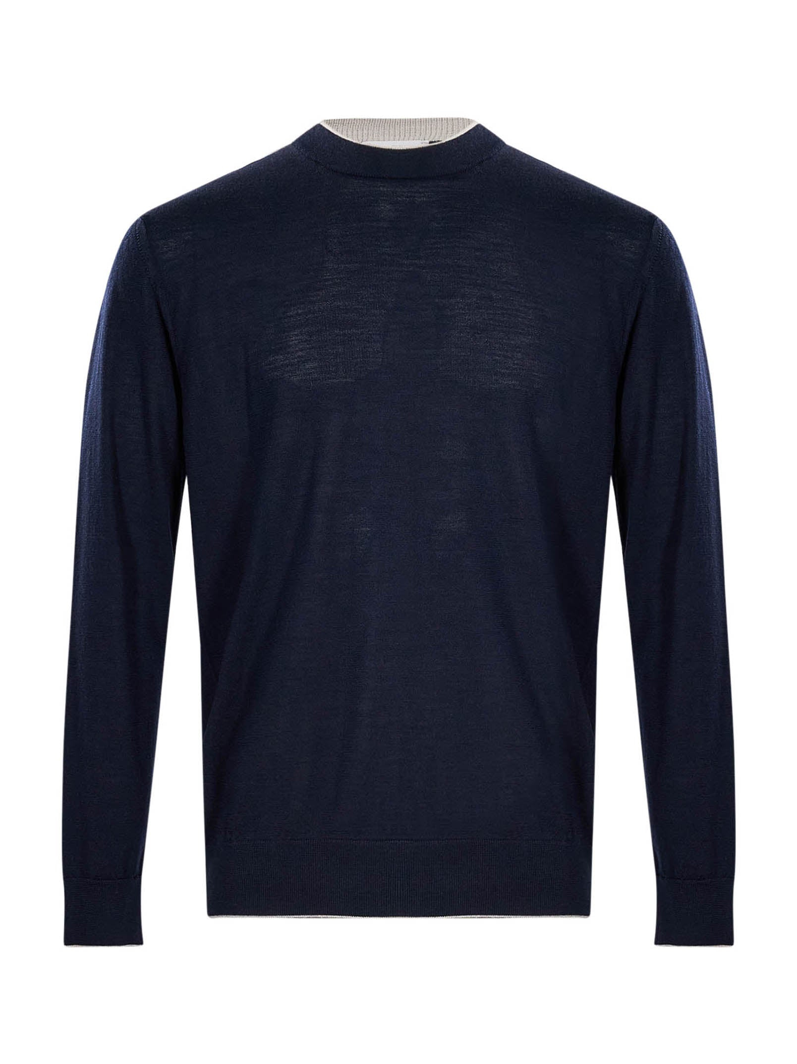 Maglia girocollo in blu 