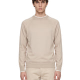Maglia girocollo in beige 