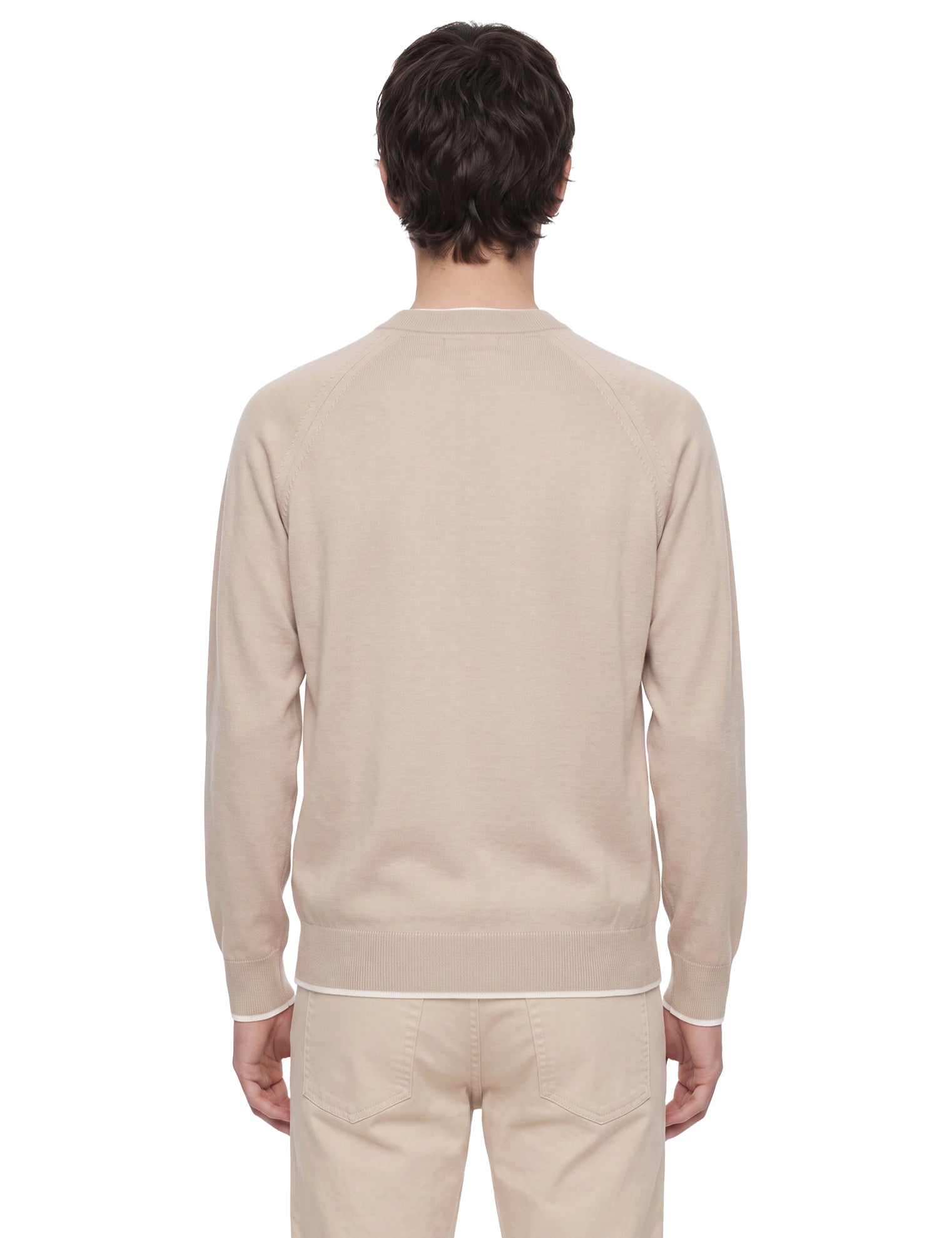 Maglia girocollo in beige 