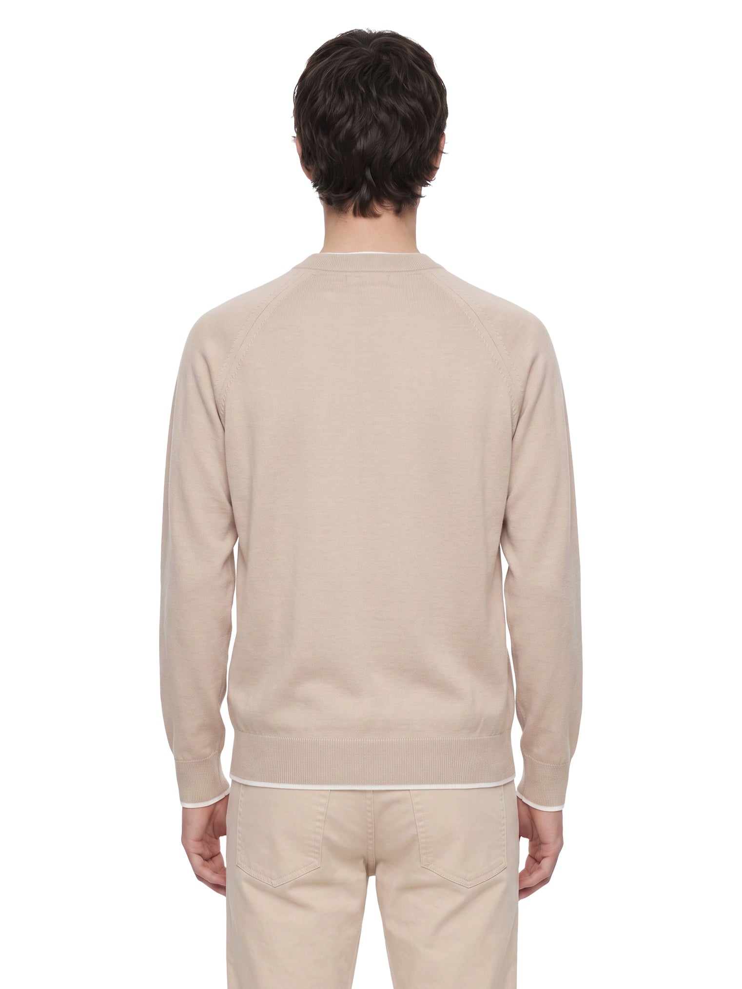 Maglia girocollo in beige 