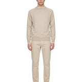 Maglia girocollo in beige 