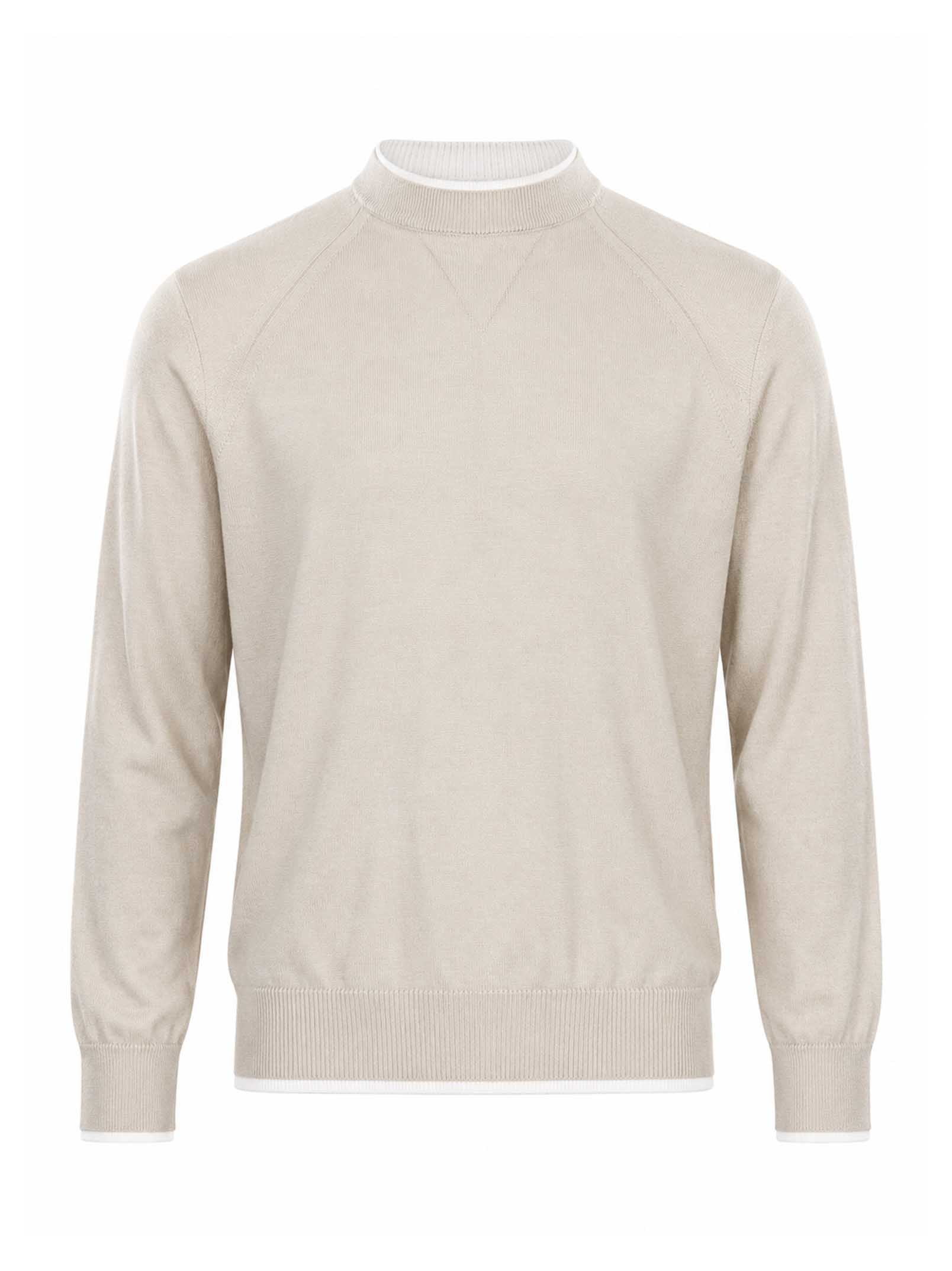 Maglia girocollo in beige 