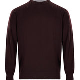 Maglia girocollo in marrone 
