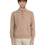Polo maglia in beige 