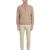 Polo maglia in beige 