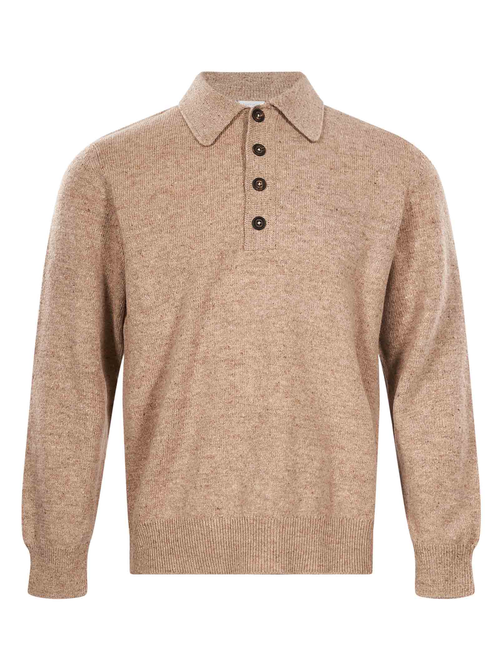 Polo maglia in beige 