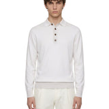 Polo maglia cotone in bianco 