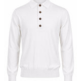 Polo maglia cotone in bianco 