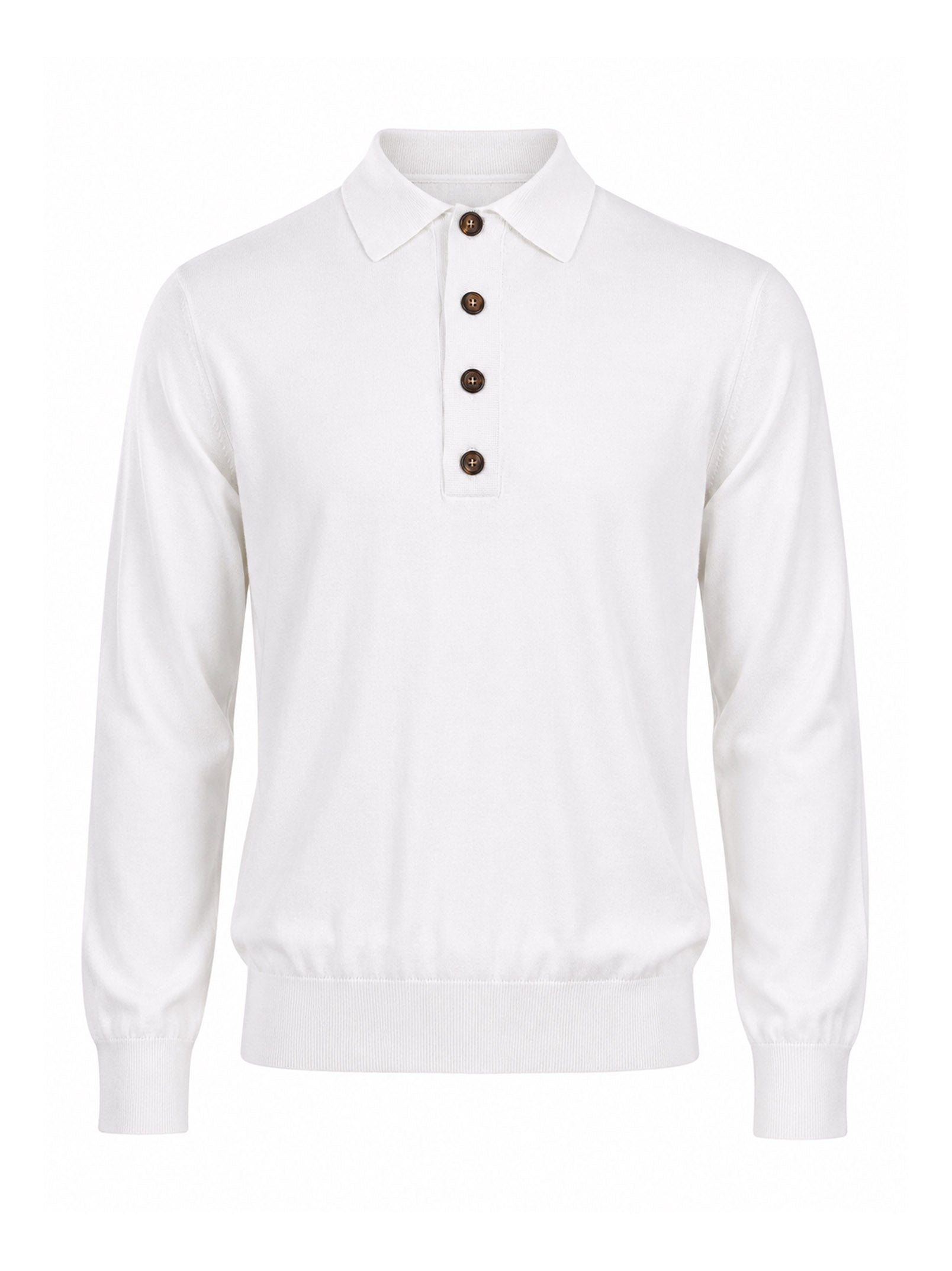 Polo maglia cotone in bianco 