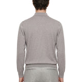 Polo maglia cotone in grigio 