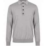 Polo maglia cotone in grigio 