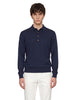 Polo maglia cotone in blu