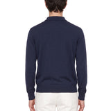 Polo maglia cotone in blu 