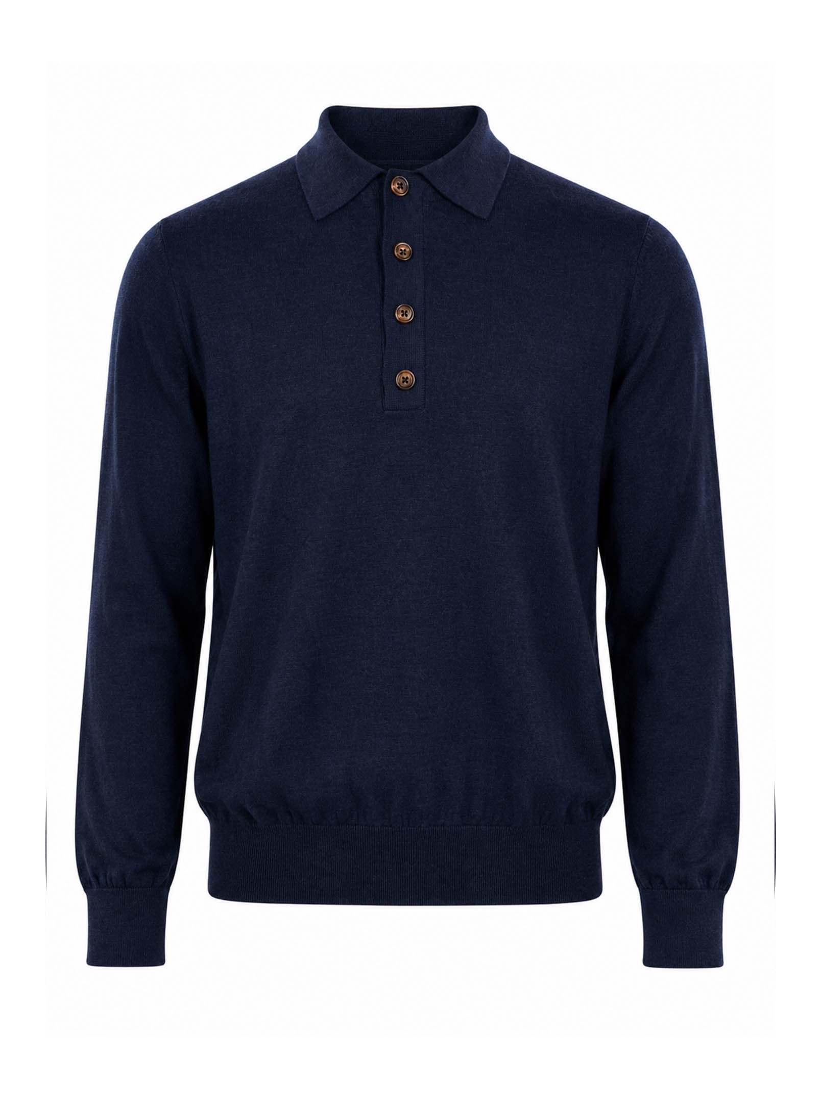 Polo maglia cotone in blu 