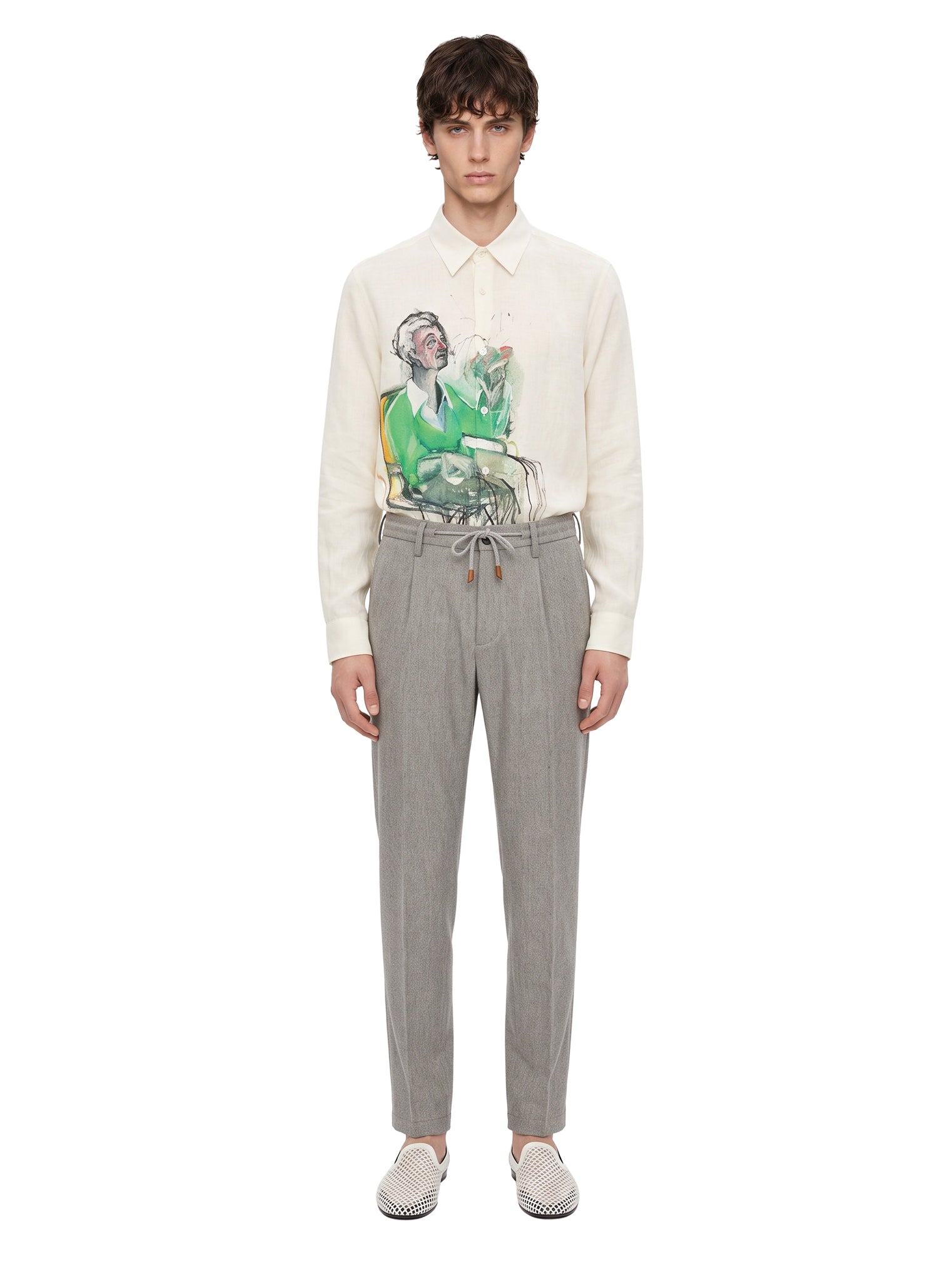 Pantaloni jogger in grigio chiaro 
