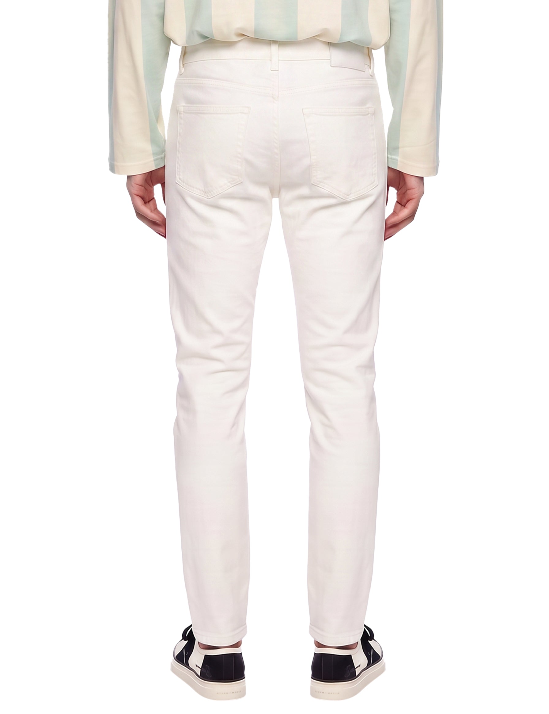 Pantaloni cinque tasche in bianco 