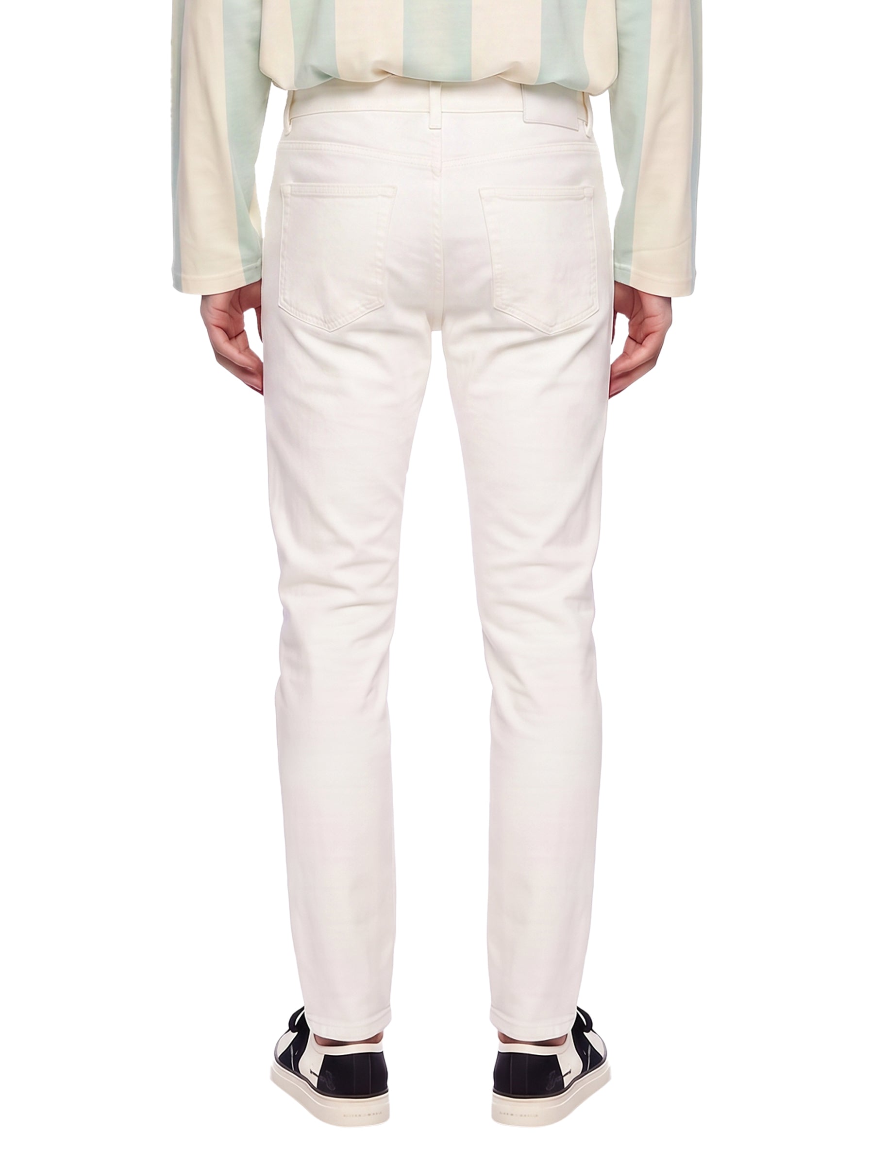 Pantaloni cinque tasche in bianco 