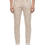 Pantaloni cinque tasche in beige 