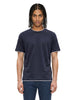 T-shirt girocollo in blu