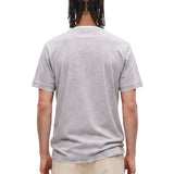 T-shirt girocollo in grigio 