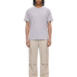 T-shirt girocollo in grigio 