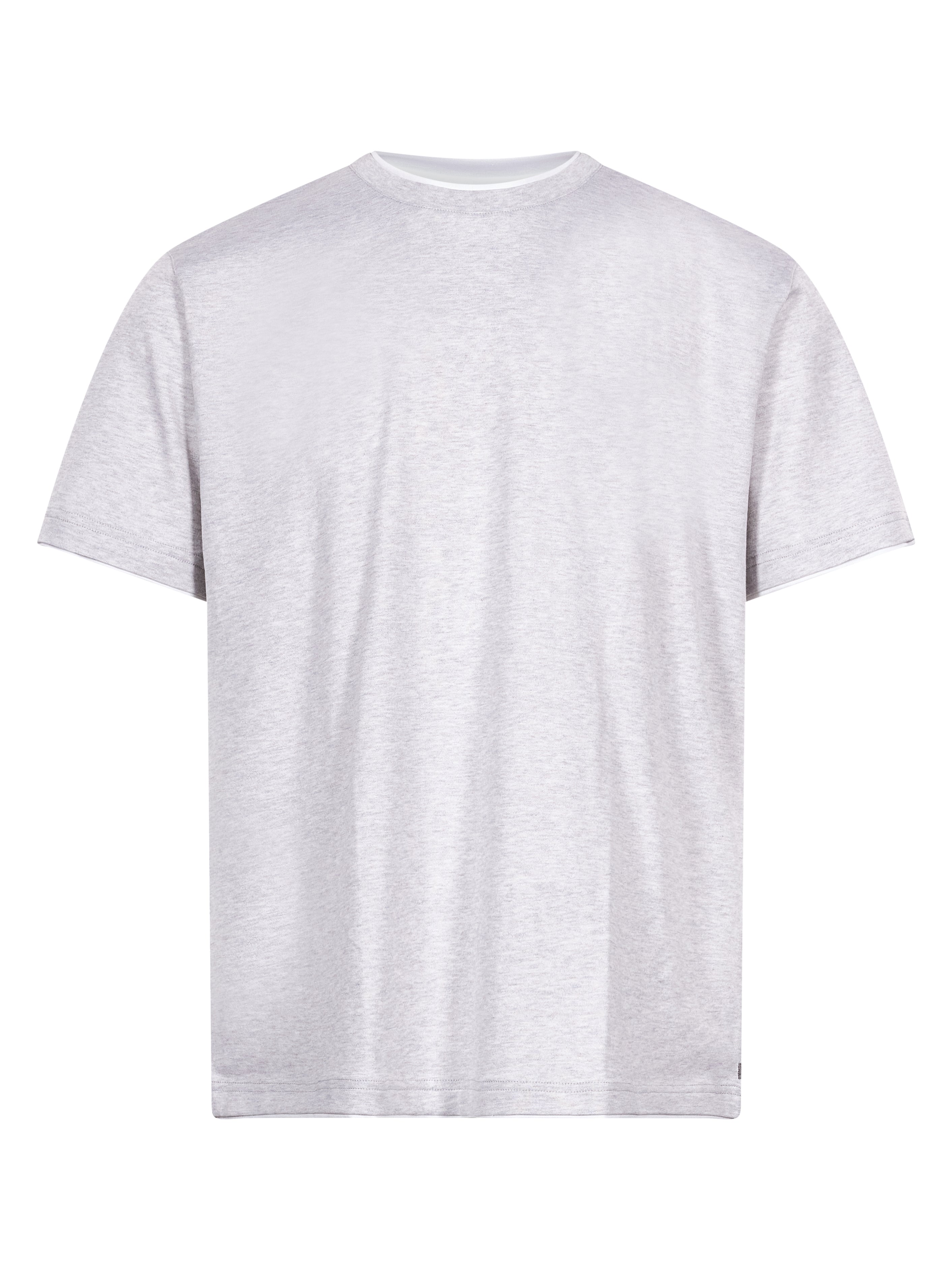 T-shirt girocollo in grigio 
