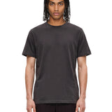 T-shirt girocollo in nero 