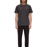 T-shirt girocollo in nero 
